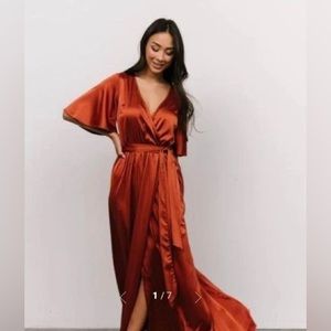 Baltic Born - Kensington Satin Maxi Dress - Medium